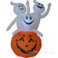 Halloween decoration inflatable white ghosts with pumpkin